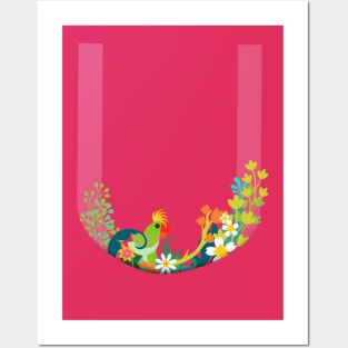 Tropical alphabet u Posters and Art